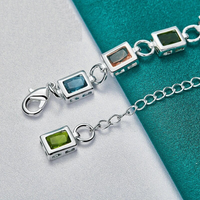 Multicolour Zircon Silver Bracelet | Elegant Women's Jewellery-State of Style