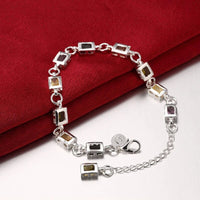 Multicolour Zircon Silver Bracelet | Elegant Women's Jewellery-State of Style