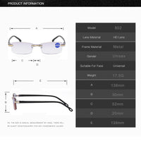Multifocal Anti-Blue Light Reading Glasses - VisionPlus-Gold-'+1.00/40-44 YEARS/100°'-State of Style