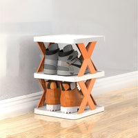 Multifunctional and Foldable Shoe Rack - SpaceSaver-3-Orange-State of Style