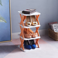 Multifunctional and Foldable Shoe Rack - SpaceSaver-4-Orange-State of Style