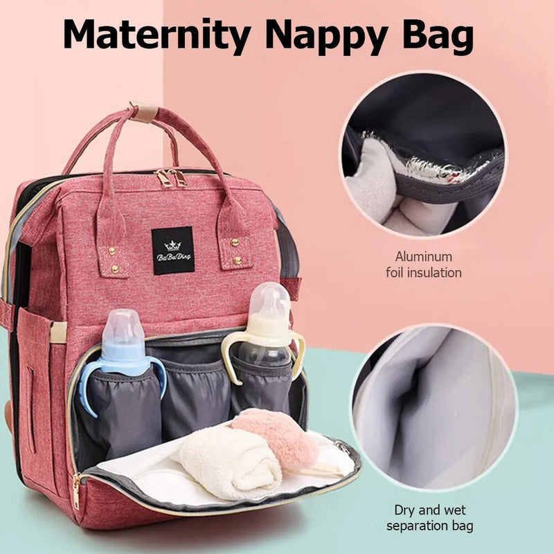 Multifunctional Changing Bag with Changing Mat – CarryNest-Green-State of Style