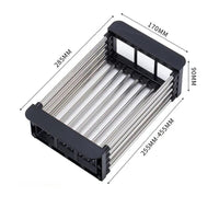 Multifunctional Dish Drying Rack - FlexRack-Grey-State of Style