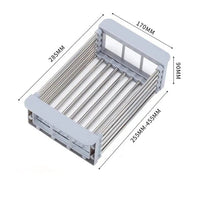 Multifunctional Dish Drying Rack - FlexRack-Grey-State of Style
