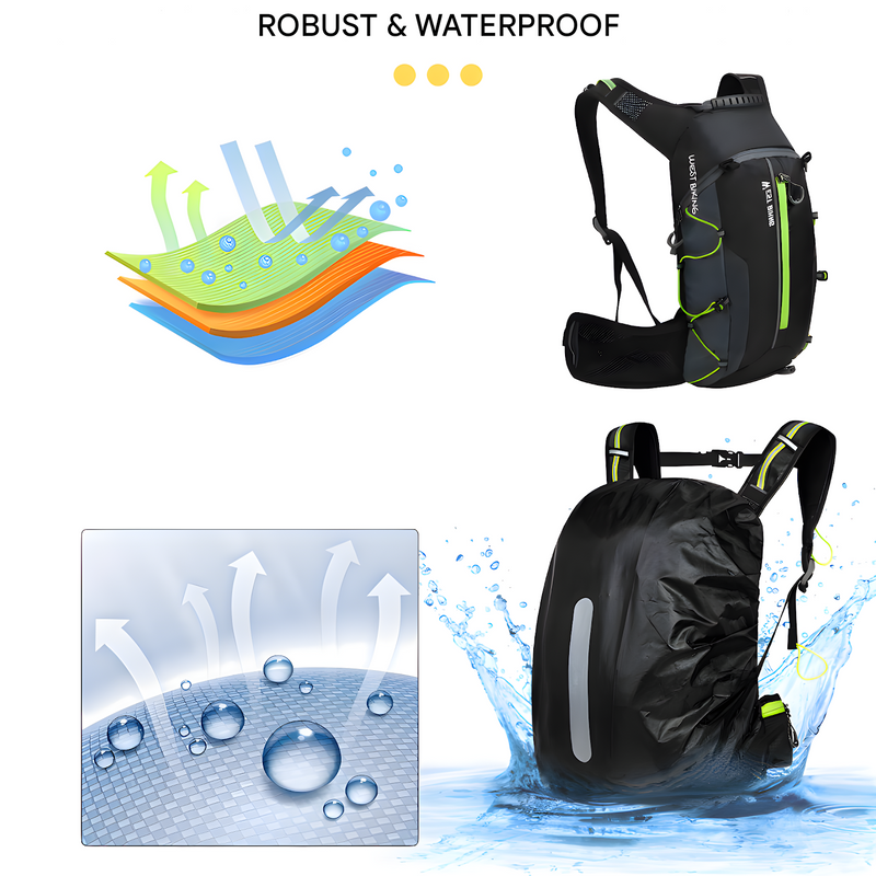 Multifunctional Drinking Backpack - HydroRide-Grey-State of Style