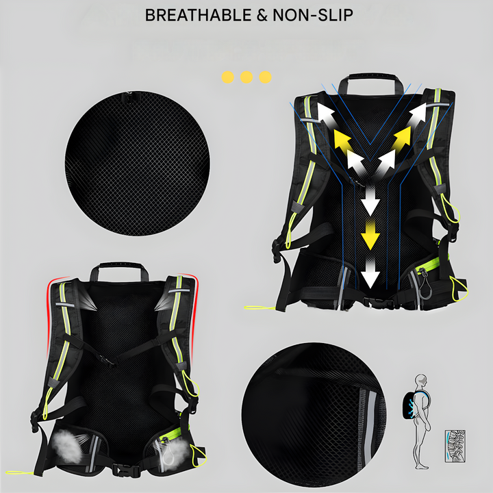 Multifunctional Drinking Backpack - HydroRide-Grey-State of Style