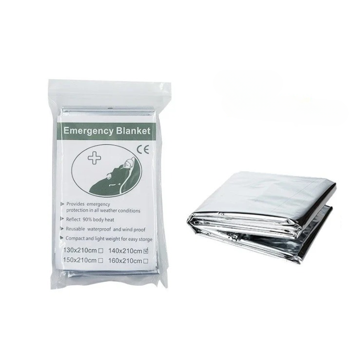 Multifunctional Emergency Blanket and Insulation Blanket - ThermaShield Poncho-Silver A-State of Style