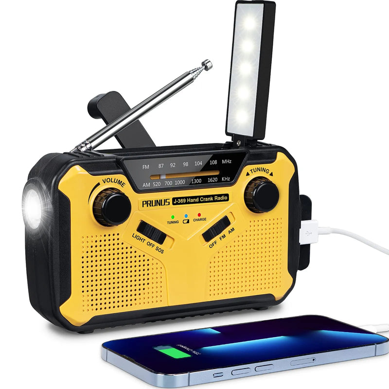 Multifunctional Emergency Radio with Charging Options - SafeSignal-3000mAh-State of Style