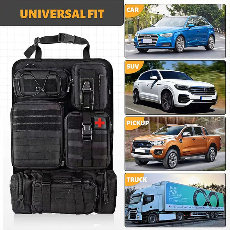 Multifunctional Hanging Car Organizer - TactiGear-Black-State of Style