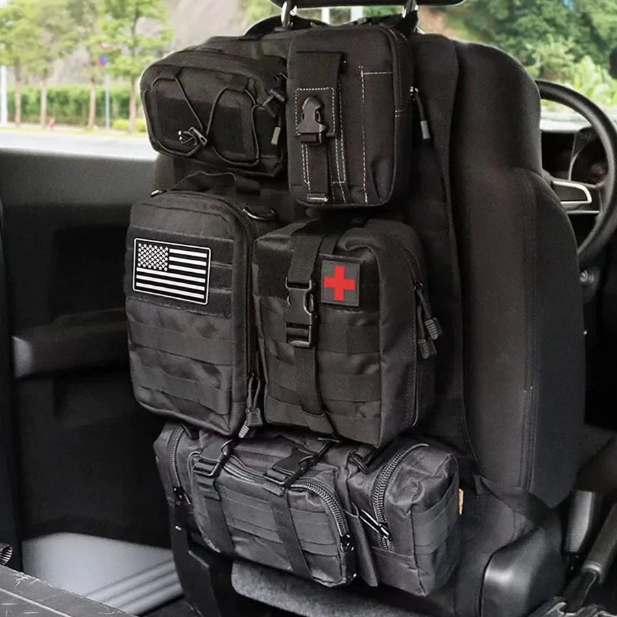Multifunctional Hanging Car Organizer - TactiGear-Black-State of Style