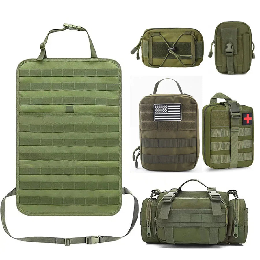 Multifunctional Hanging Car Organizer - TactiGear-Green-State of Style