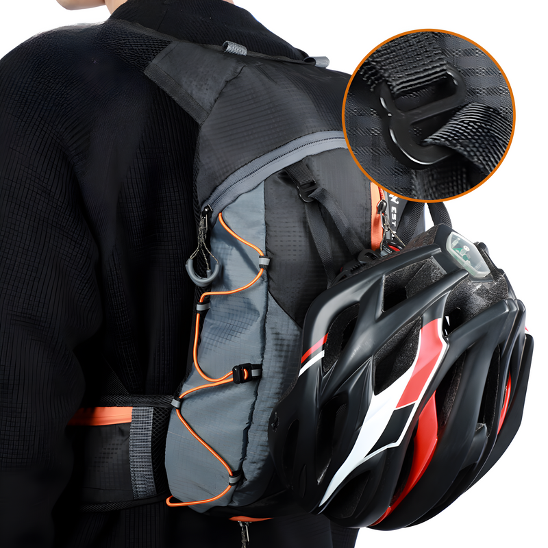 Multifunctional Hydration Backpack - HydroRide-Grey-State of Style