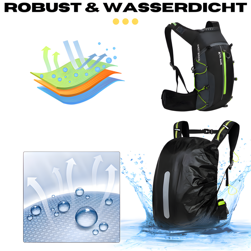 Multifunctional Hydration Backpack - HydroRide-Grey-State of Style