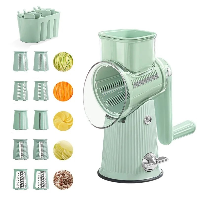 Multifunctional Kitchen Grater & Chopper – SliceMaster-Green-State of Style