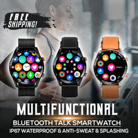 Multifunctional Smartwatch - HealthSync Pro-Black Rubber-State of Style