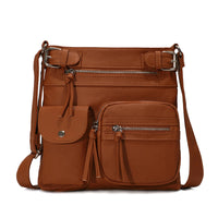 Multifunctional Stylish Anti-Theft Bag - SafeStyle-Brown-State of Style