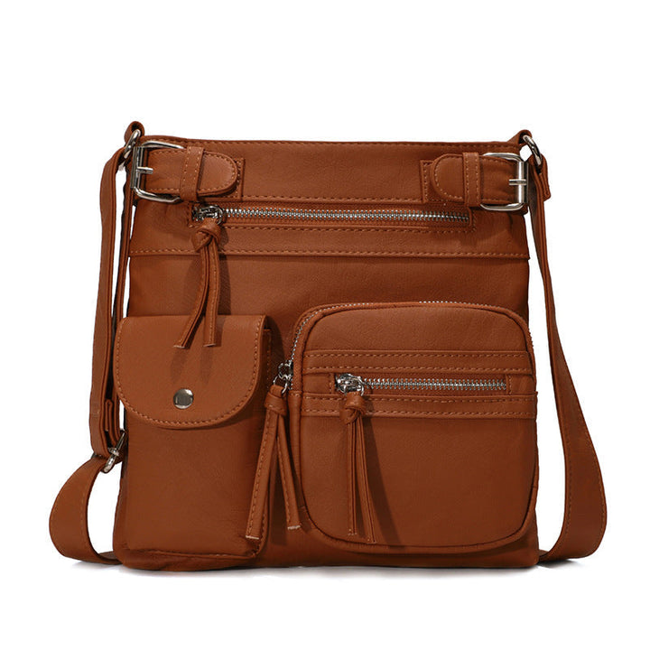 Multifunctional Stylish Anti-Theft Bag - SafeStyle-Brown-State of Style