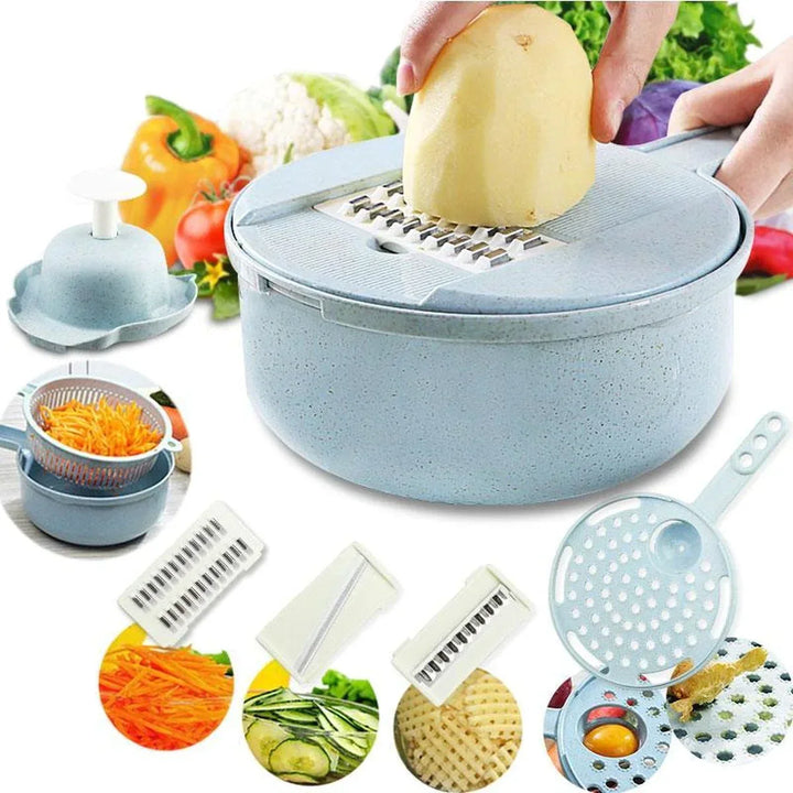 Multifunctional Vegetable Slicer - SliceMaster-Blue-State of Style
