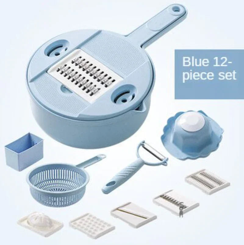 Multifunctional Vegetable Slicer - SliceMaster-Blue-State of Style