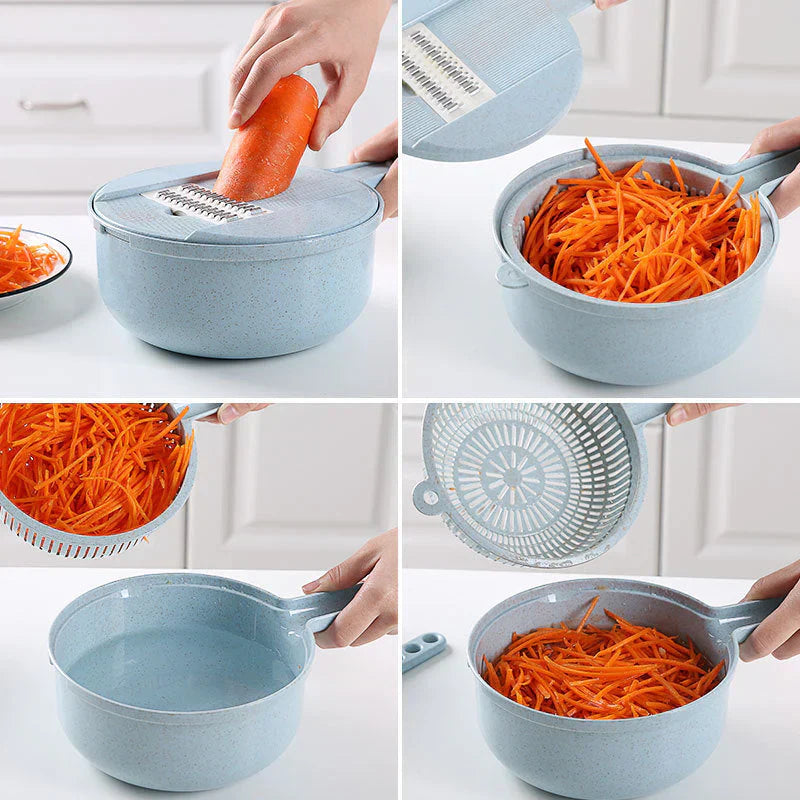 Multifunctional Vegetable Slicer - SliceMaster-Blue-State of Style