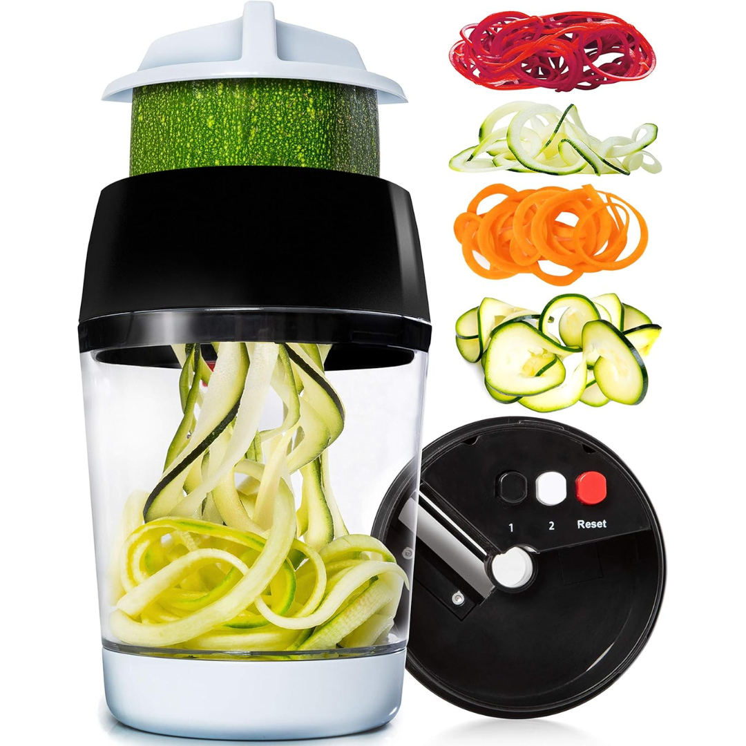 Multifunctional Vegetable Spiral Slicer with Stainless Steel Blade-4 in 1-State of Style