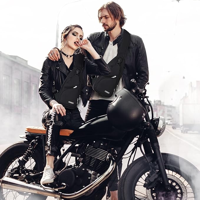 Multifunctional Waterproof Sling Bag - WaveSling-Black-State of Style