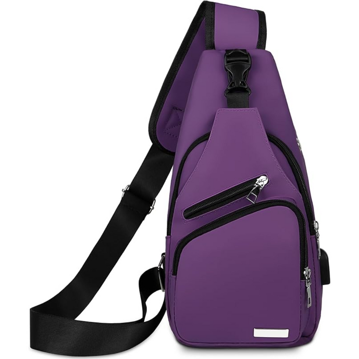 Multifunctional Waterproof Sling Bag - WaveSling-Black-State of Style