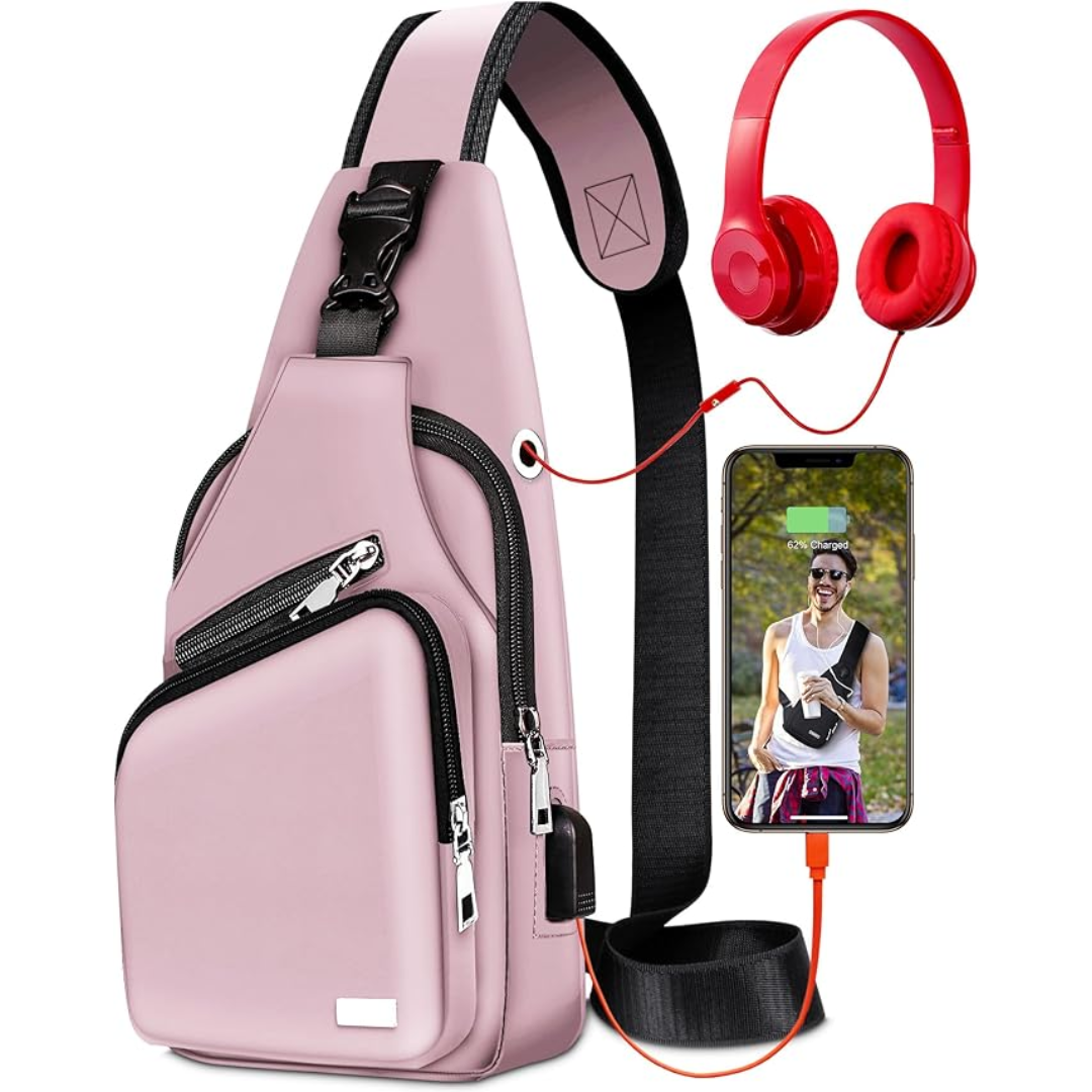 Multifunctional Waterproof Sling Bag - WaveSling-Black-State of Style