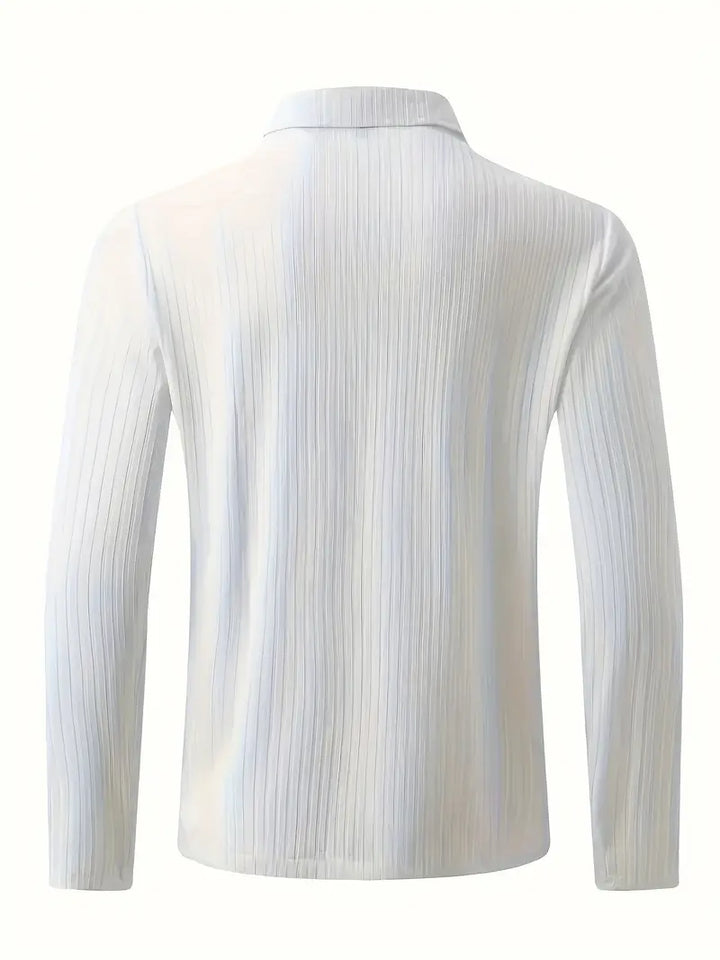 Muscle Fit Half-Zip Pullover-Black-S-State of Style