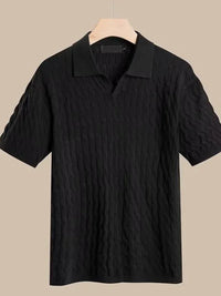 Muscle Fit Knit Polo Shirt | Soft & Stylish-Black-Small (Sold out!)-State of Style