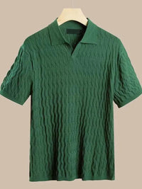 Muscle Fit Knit Polo Shirt | Soft & Stylish-Green-Small (Sold out!)-State of Style