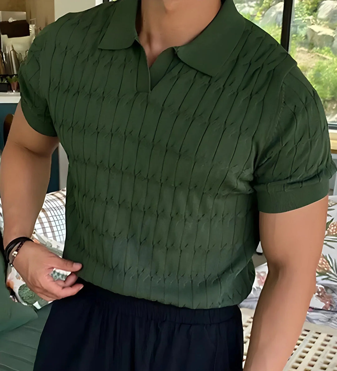 Muscle Fit Knit Polo Shirt | Soft & Stylish-White-Small (Sold out!)-State of Style
