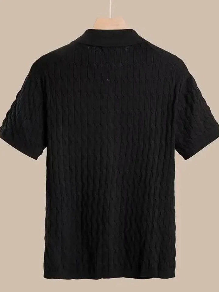 Muscle Fit Knit Polo Shirt | Soft & Stylish-White-Small (Sold out!)-State of Style