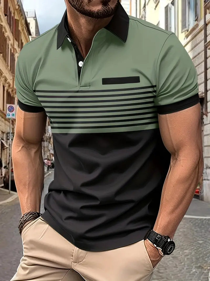 Muscle Fit Polo | Premium Comfort-Army Green-S-State of Style