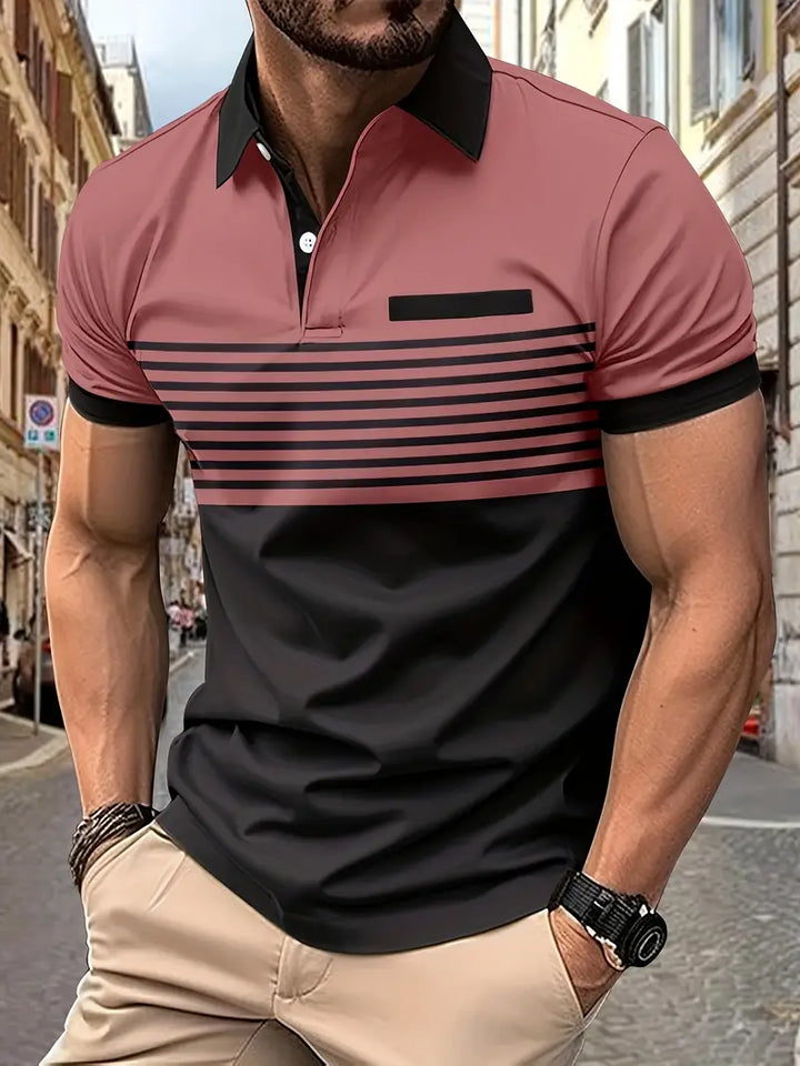 Muscle Fit Polo | Premium Comfort-Pink-S-State of Style
