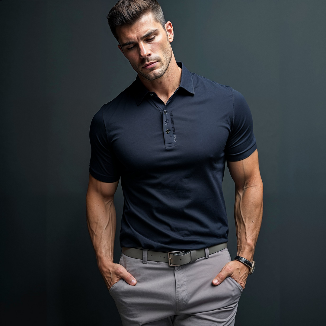 Muscle Fit Polo Shirt | Stylish & Comfortable-Black-XS-State of Style