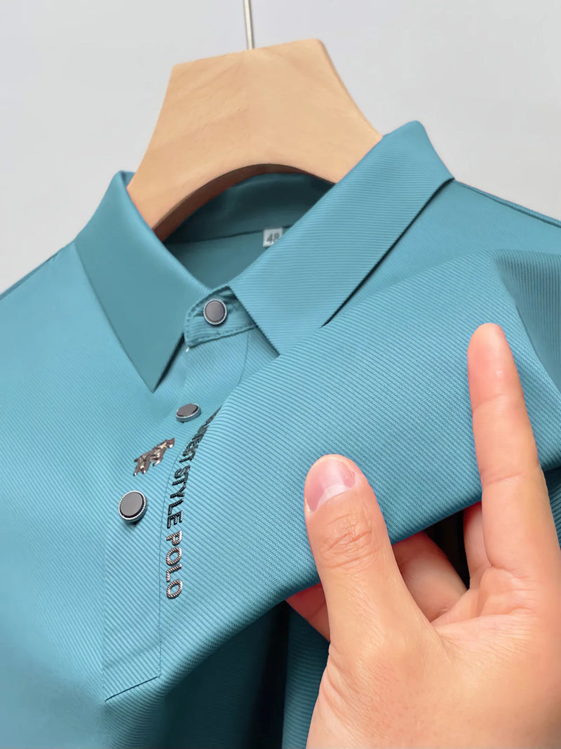 Muscle Fit Polo Shirt | Stylish & Comfortable-Light Blue-XS-State of Style