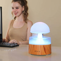 Mushroom Clouds Rain Humidifier - CalmCloud-Wood-State of Style