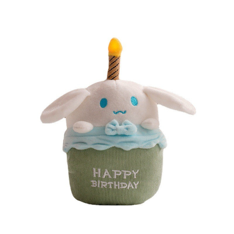 Musical Birthday Cake Plush Toy with Light and Sound - GlowCake-Cinnamoroll-State of Style