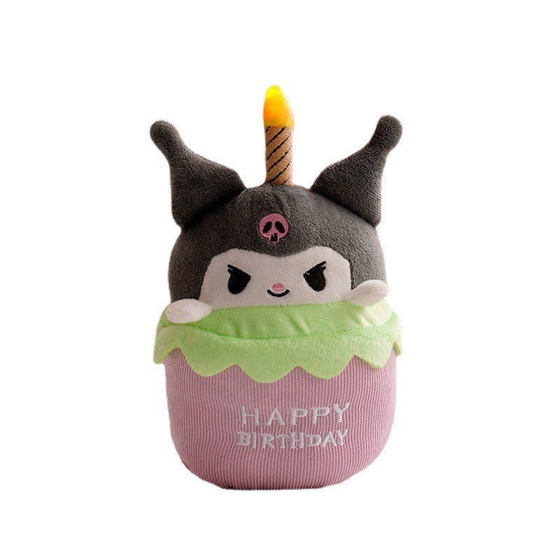 Musical Birthday Cake Plush Toy with Light and Sound - GlowCake-Kuromi-State of Style