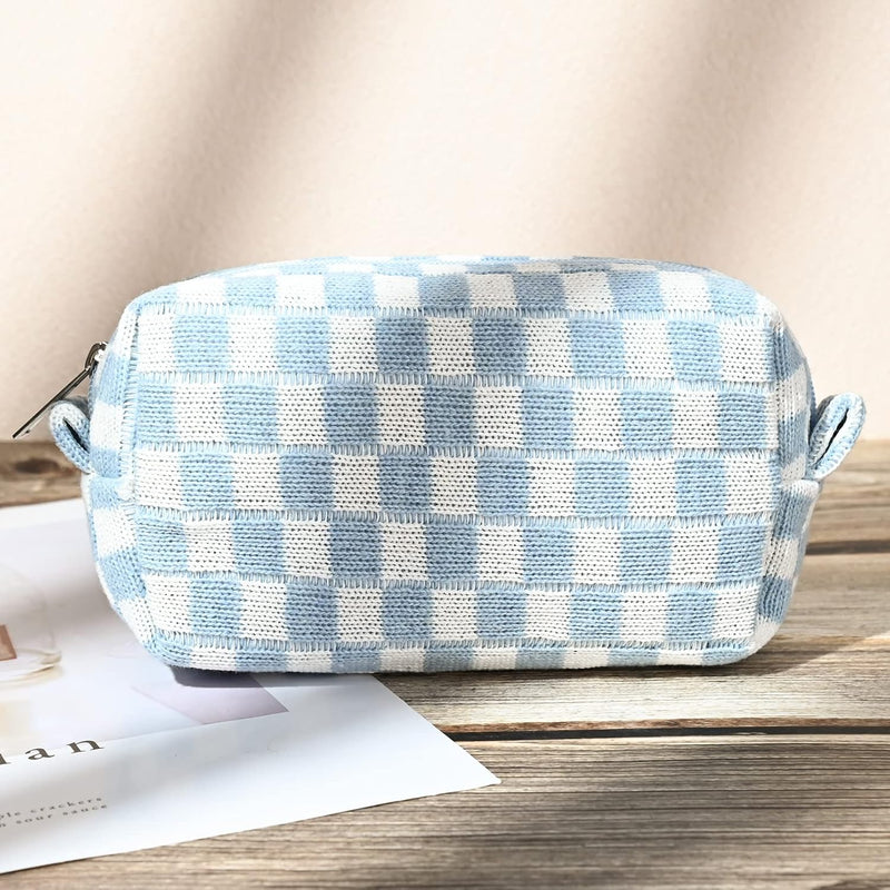 Must-Have Geruite Make-up Tas Set-Rood-State of Style