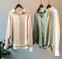 MyrasBlouse | Elegant Women's Silk Shirt-Beige-S-State of Style