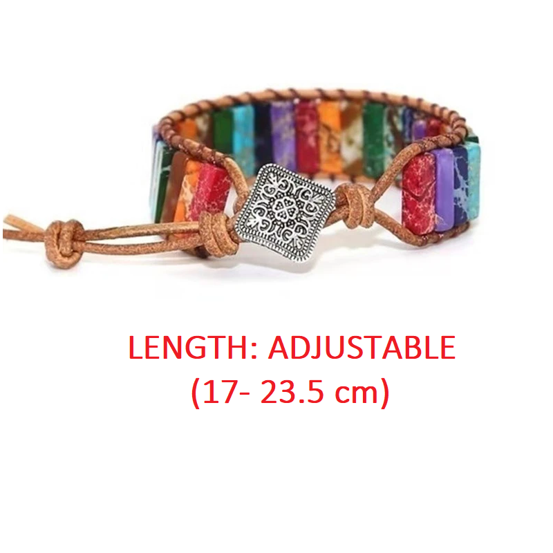 Mystic Journey Bracelet | Tibetan Rainbow Jasper Stones-State of Style
