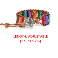 Mystic Journey Bracelet | Tibetan Rainbow Jasper Stones-State of Style