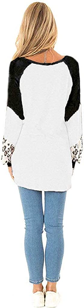 Naggoo – Colour Block Leopard Print Crew Neck Sweatshirt-Pink 01-Select-State of Style