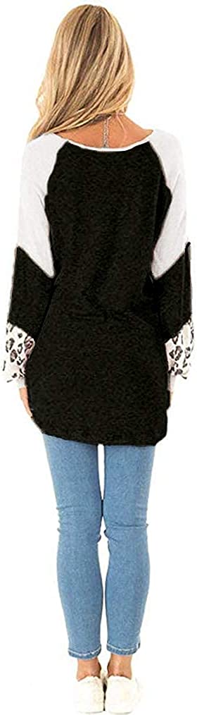 Naggoo – Colour Block Leopard Print Crew Neck Sweatshirt-Pink 01-Select-State of Style