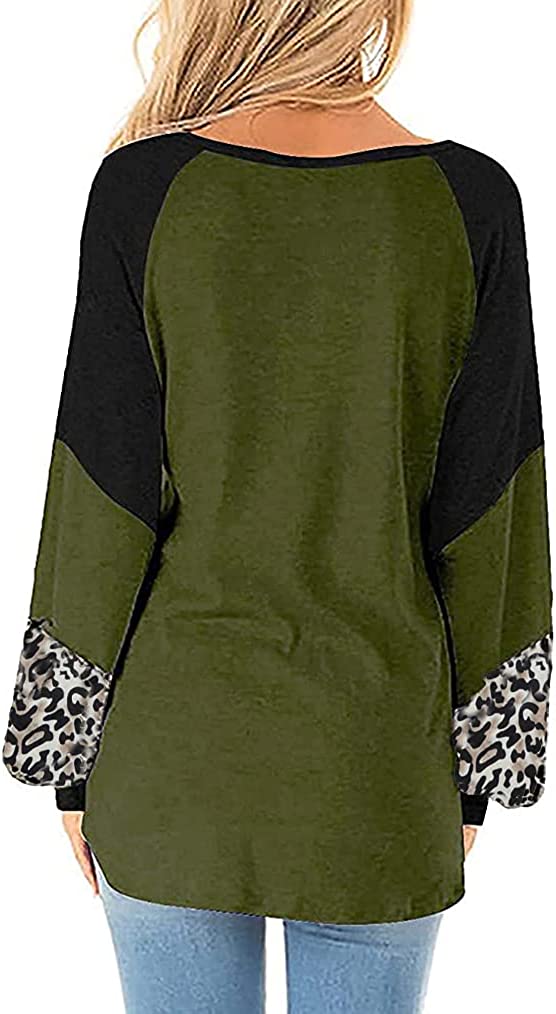 Naggoo – Colour Block Leopard Print Crew Neck Sweatshirt-Pink 01-Select-State of Style