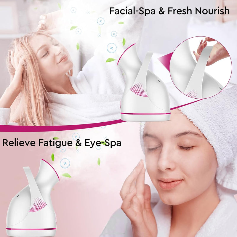Nano Ionic Facial Steamer – Deep Cleanse & Hydrate Your Skin!-Pink-State of Style