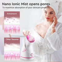 Nano Ionic Facial Steamer – Deep Cleanse & Hydrate Your Skin!-Pink-State of Style