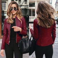 Naomi Elegant Leather Jacket | Stylish & Timeless-Wine Red-S-State of Style